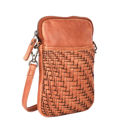 Rosebery Leather Crossbody Bag Cognac