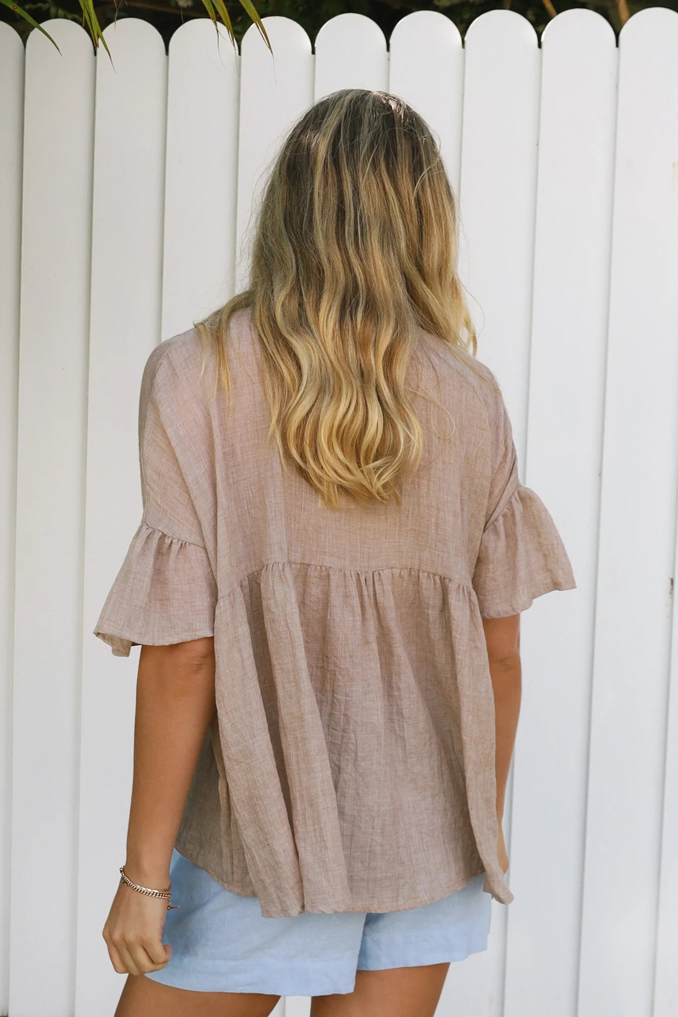 Oversized Boho Top Khaki