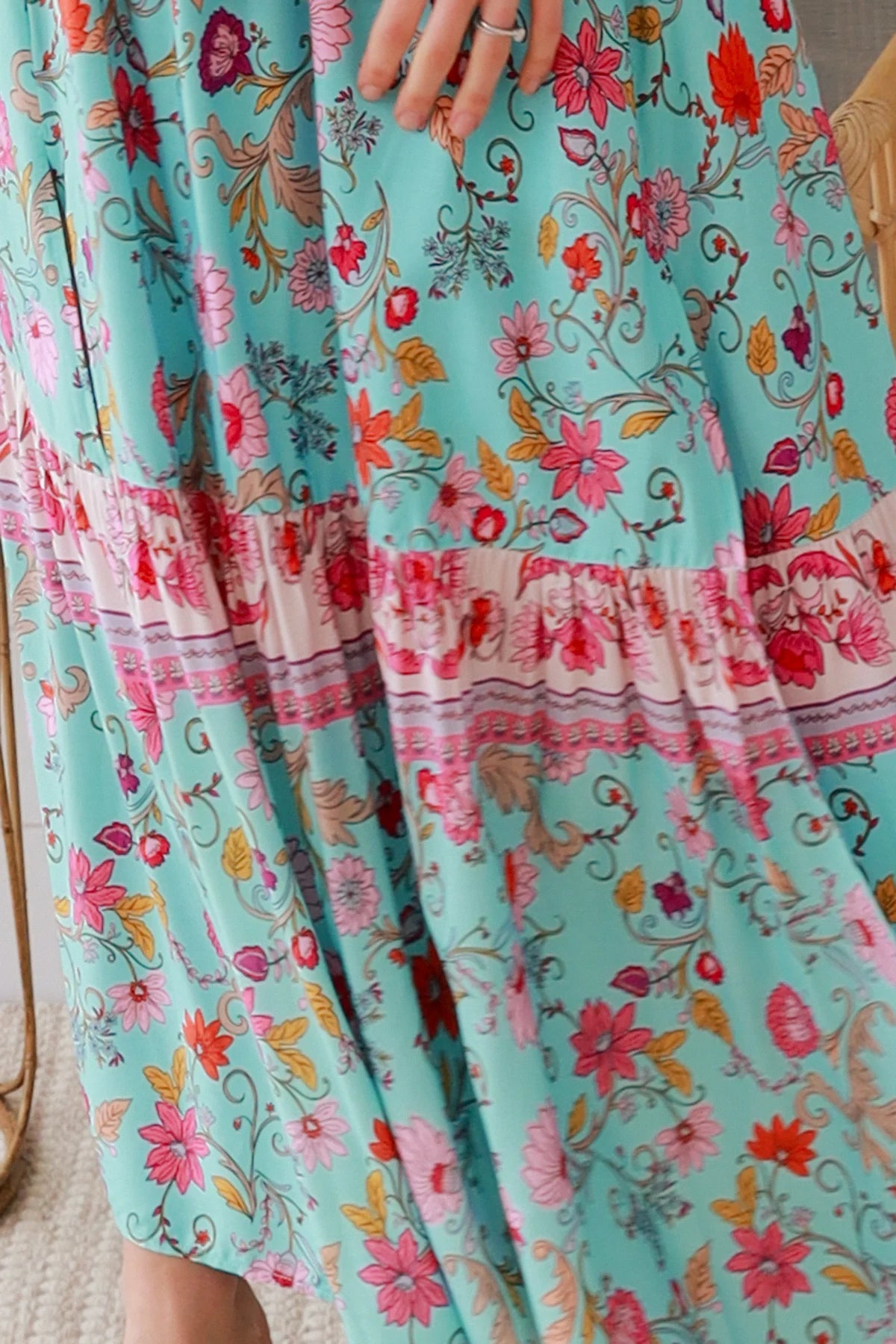 Elliana Blue Boho Skirt