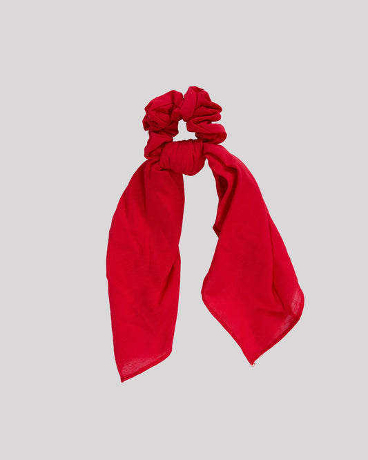 Flare Scrunchie - Hot Chili Red