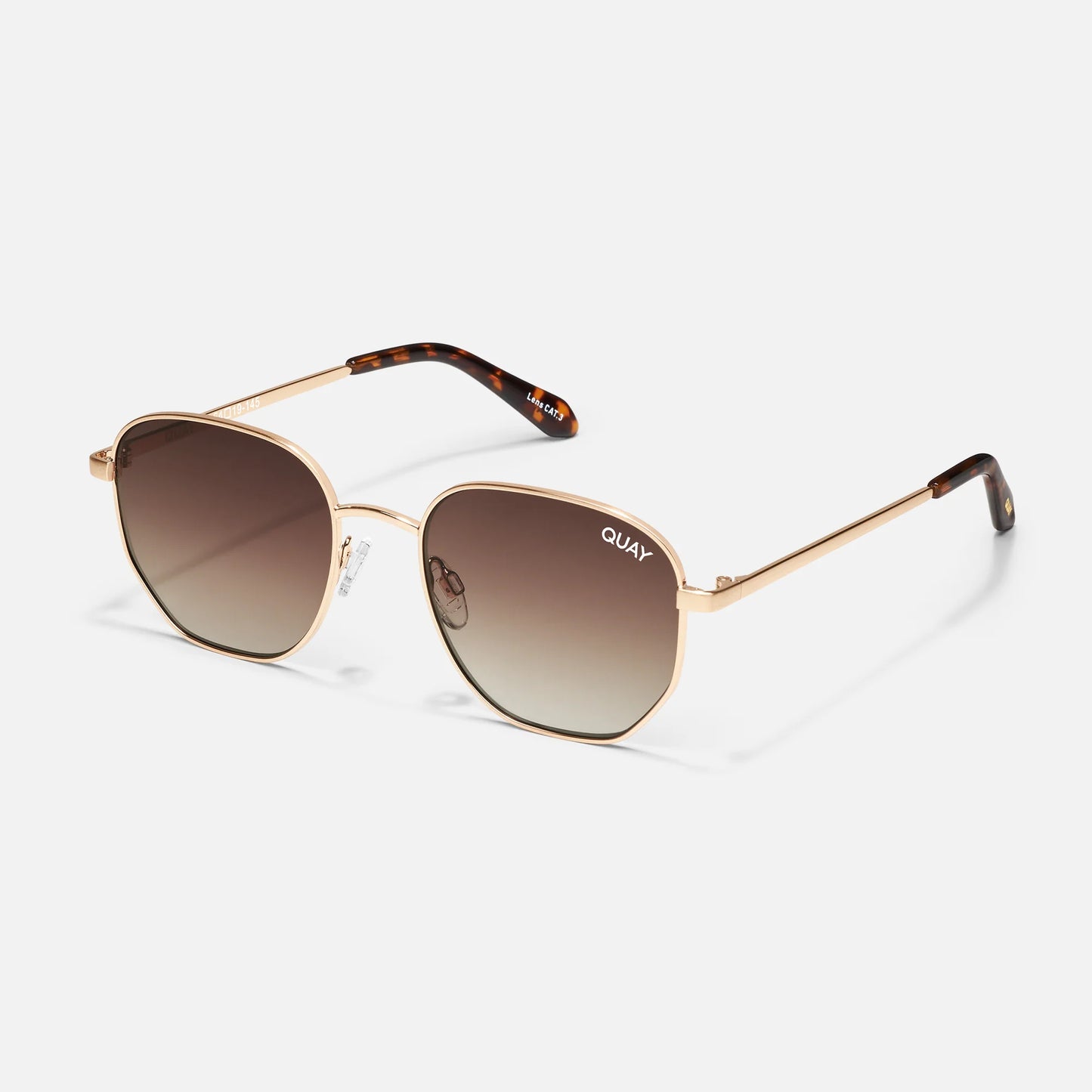 Quay Big Time Brushed Gold Brown